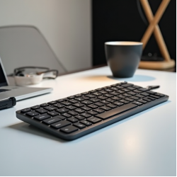 PulseType G2 Bluetooth Slim Keyboard Multi-Device Silver