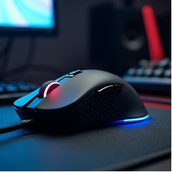 TurboMouse V9 Wired Laser Mouse USB 4800 DPI Black