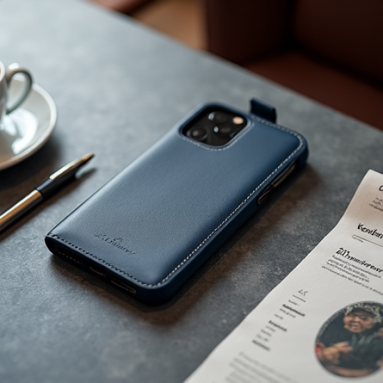 NovaCover Z9 Wallet Leather Case Card Holder Magnetic Closure Blue