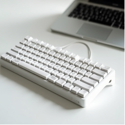 PulseKeys S1 Wired Membrane Keyboard 104-Key Quiet White