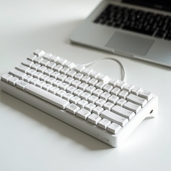 PulseKeys S1 Wired Membrane Keyboard 104-Key Quiet White