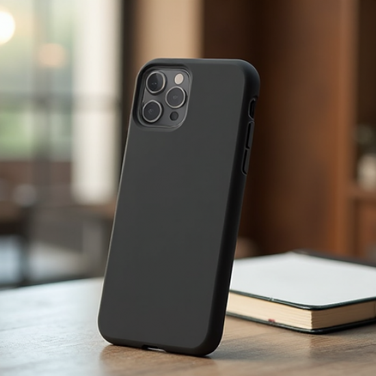 SlimFit M9 Liquid Silicone Premium Soft Case Midnight Black