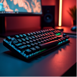 ZenBoard V5 Gaming Mechanical Keyboard RGB Red Switch Gray