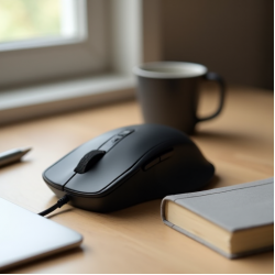 ClickZen R4 Wired Ergonomic Office Mouse USB 1600 DPI Black