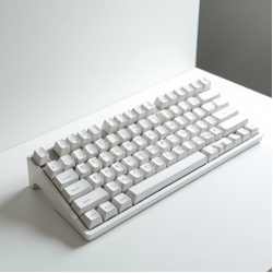 TechType Z9 Wireless Compact Keyboard 2.4GHz 87-Key White