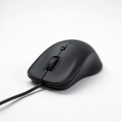 NovaSpark E8 Wired Optical Mouse USB 3-Button 800 DPI Black
