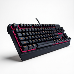 TechKeys E7 Gaming RGB Mechanical Keyboard Speed Switch Black