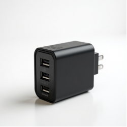 PowerFlow M3 5-Port USB Wall Charger 50W Multi-Device Black