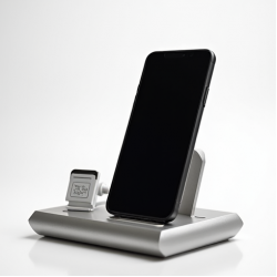 PulseVolt Z3 4-in-1 Charging Station Dock Desk Organizer Silver