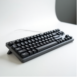 ZenKeys E2 Wired Mechanical Keyboard Brown Switch Full-Size Gray