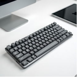 SwiftType Z2 Bluetooth Multi-Device Keyboard 87-Key Silver