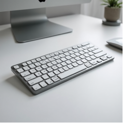 NovaPad E3 Wireless Office Keyboard 2.4GHz Full-Size Silver