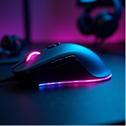 SwiftScroll E7 Gaming Mouse RGB Wired 8000 DPI Blue