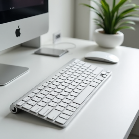 SwiftKeys V1 Bluetooth Compact Slim Keyboard 87-Key White