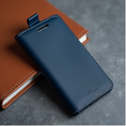 NovaCover Z9 Wallet Leather Case Card Holder Magnetic Closure Blue