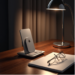 PowerFlow V1 Wireless Charging Dock Stand for Phone + Watch Silver