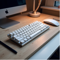 NovaPad Z5 Bluetooth Multi-Device Keyboard 75% White