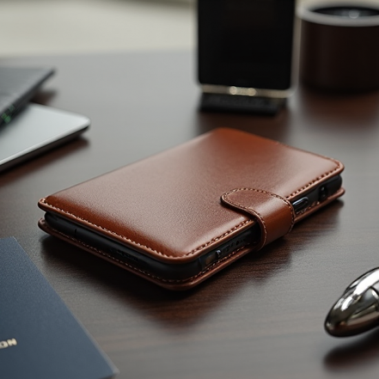 NovaCover R7 Bi-Fold Genuine Leather Case Multiple Card Pockets