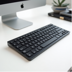 AeroPad X4 Bluetooth Slim Compact Keyboard Multi-Device Black