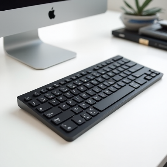 AeroPad X4 Bluetooth Slim Compact Keyboard Multi-Device Black