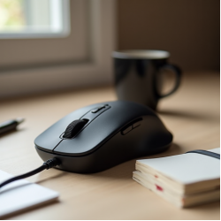 AeroScroll Z4 Wired Optical Mouse USB 800 DPI Black