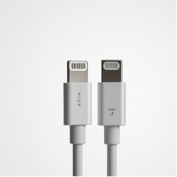 VoltCharge S6 1m USB-A to Lightning Cable MFI 2.4A White