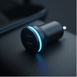 VoltCharge R4 Car Charger Dual USB 24W Fast Charge Black