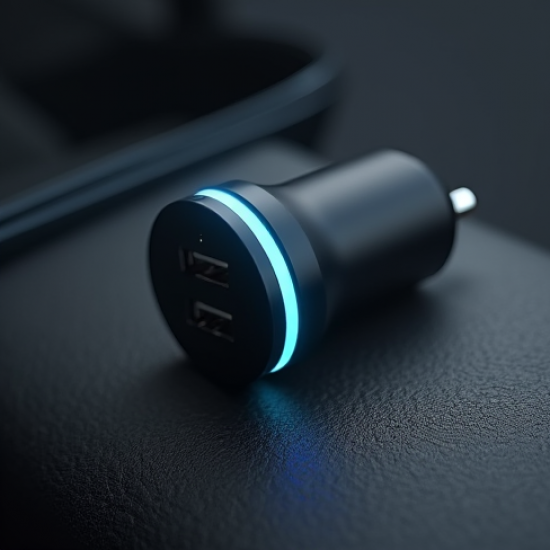 VoltCharge R4 Car Charger Dual USB 24W Fast Charge Black