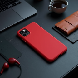 ArmourShell S1 Silicone Grip Soft Rubber Protective Case Red