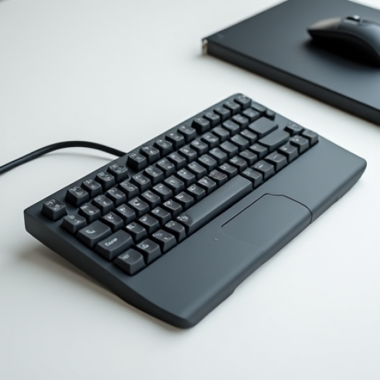 TechKeys V4 Wired USB Membrane Full-Size Keyboard Gray