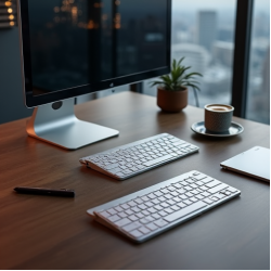 ZenType G6 Bluetooth Slim Keyboard Multi-Device Silver