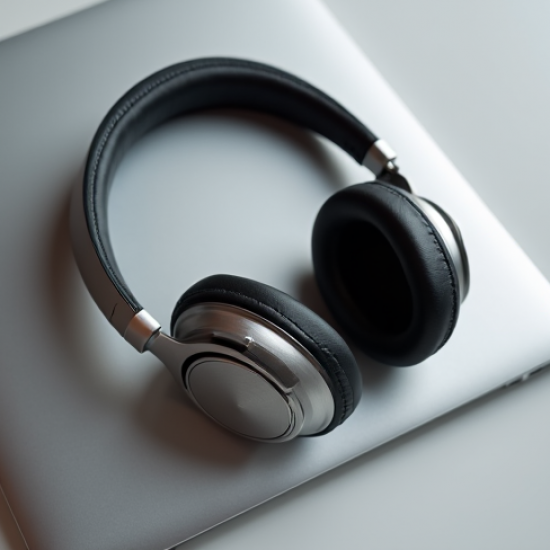 PulseSound S7 Bluetooth Over-Ear Headphones ANC Foldable Silver