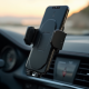 TechMount V8 Universal Phone Car Holder Dashboard Vent Clip Black
