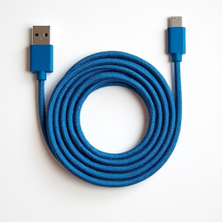ZenVolt G6 Micro USB Charging Cable 3A Nylon Braided 6ft Blue