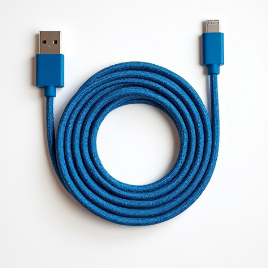 ZenVolt G6 Micro USB Charging Cable 3A Nylon Braided 6ft Blue