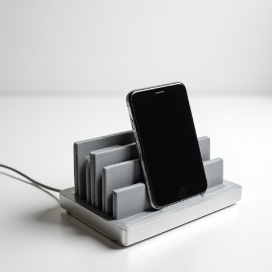 ZenCharge E8 Desktop Charging Station 6-Slot Organizer Silver