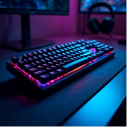 TechPad R4 Gaming RGB Keyboard Wired Red Switch Blue