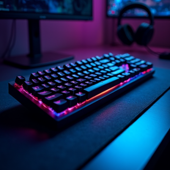 TechPad R4 Gaming RGB Keyboard Wired Red Switch Blue