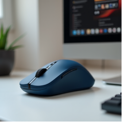 SwiftClick M1 Wireless Vertical Ergonomic Mouse 6-Button Blue