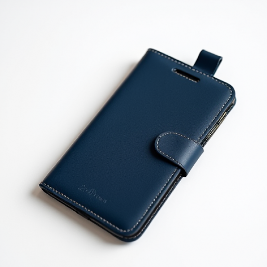 NovaCover Z9 Wallet Leather Case Card Holder Magnetic Closure Blue