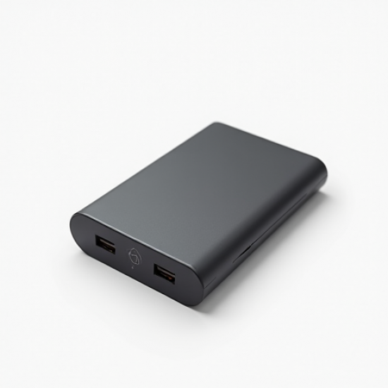PulseVolt V3 8000mAh Mini Power Bank Pocket-Size USB-C Gray