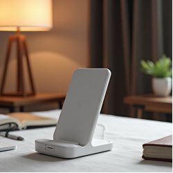 VoltCharge E7 Wireless Charger Stand 10W with LED Indicator White