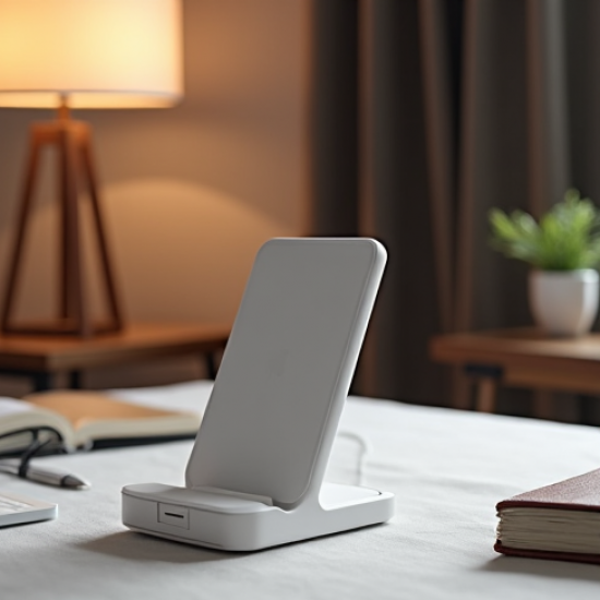 VoltCharge E7 Wireless Charger Stand 10W with LED Indicator White