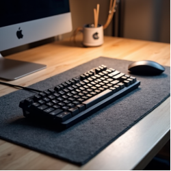 TechPad S6 Wired USB Membrane Keyboard 104-Key Gray
