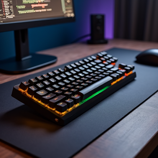 TechType X1 Mechanical Keyboard RGB Full-Size Blue Switch Black