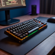 TechType X1 Mechanical Keyboard RGB Full-Size Blue Switch Black