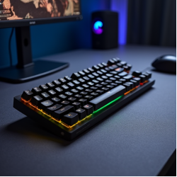 TechPad R4 Gaming RGB Keyboard Wired Red Switch Blue