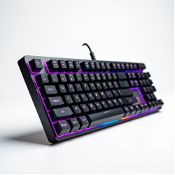 AeroKeys X7 Mechanical Full-Size Keyboard RGB Brown Switch Gray