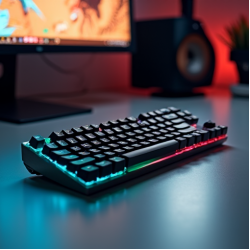 AeroKeys R9 Wireless Gaming Keyboard 2.4GHz RGB Silver
