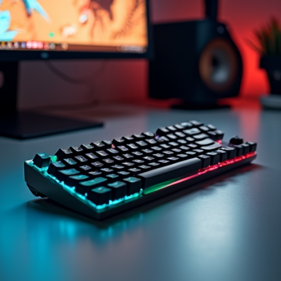 AeroKeys R9 Wireless Gaming Keyboard 2.4GHz RGB Silver